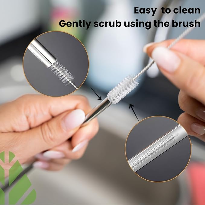 SipSteel – Reusable Stainless Steel Straw Set