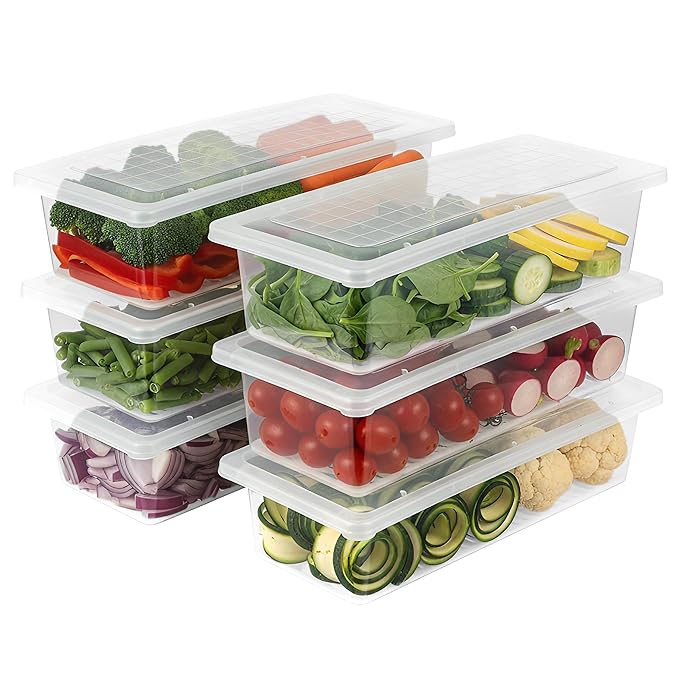 FreshKeep – Smart Fridge Storage Containers (Pack of 6)