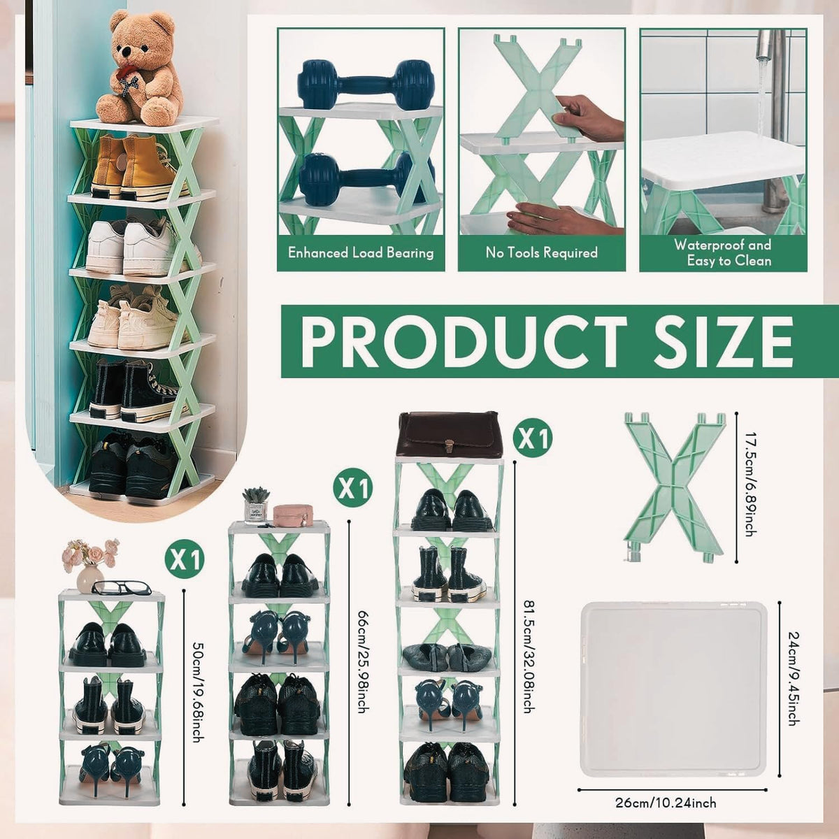 Shoe Stack – Adjustable 6-Layer Shoe Organizer