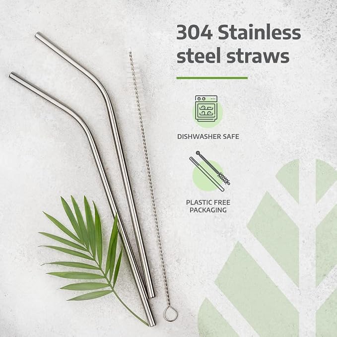 SipSteel – Reusable Stainless Steel Straw Set