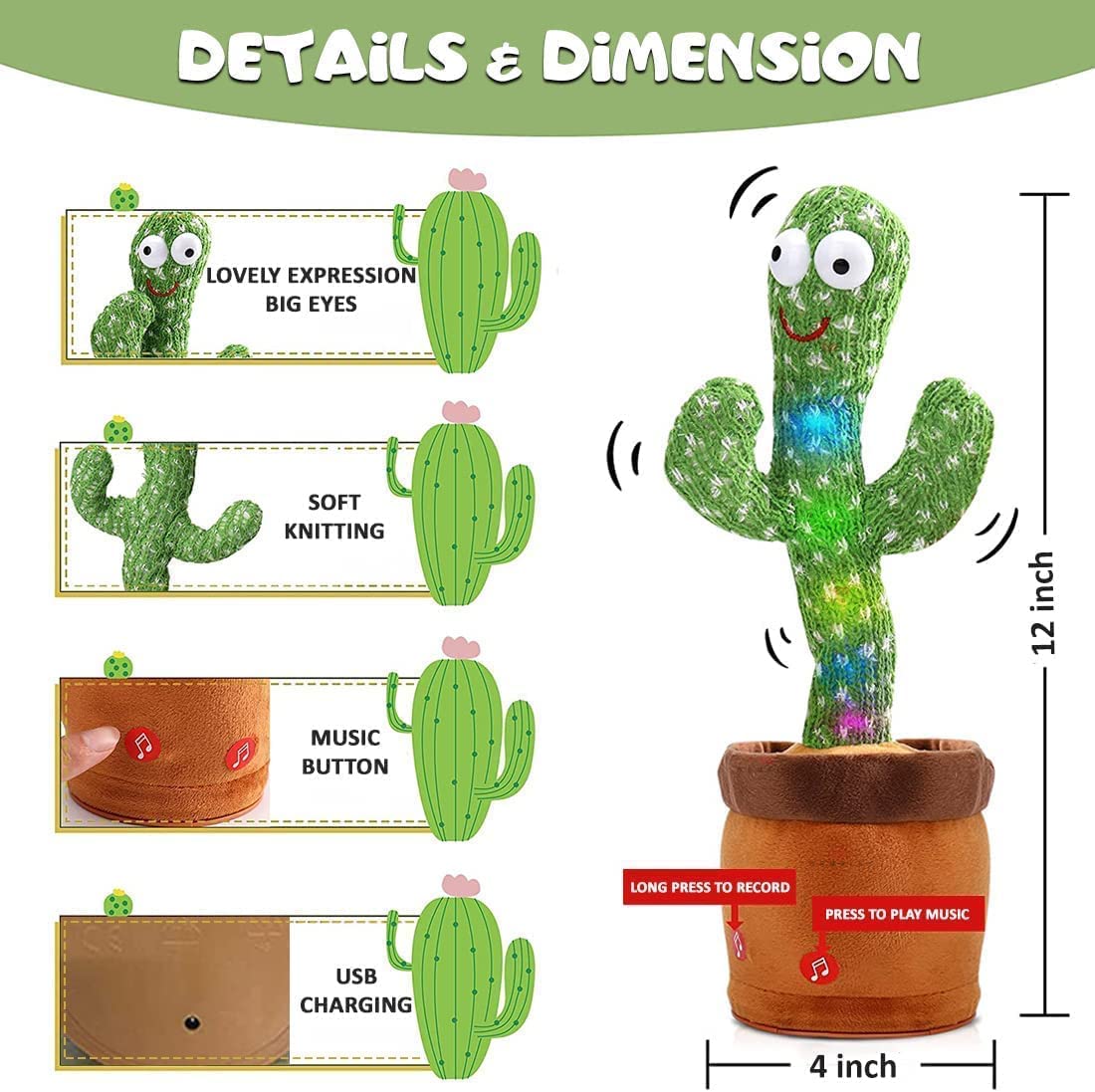 HappyCactus - Interactive Dancing Toy