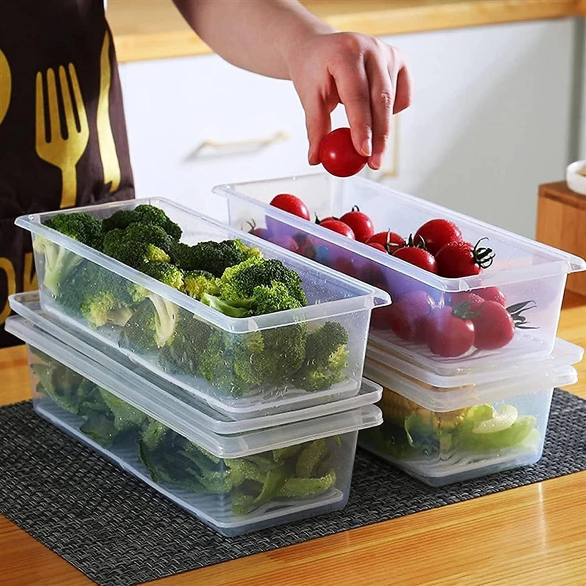 FreshKeep – Smart Fridge Storage Containers (Pack of 6)