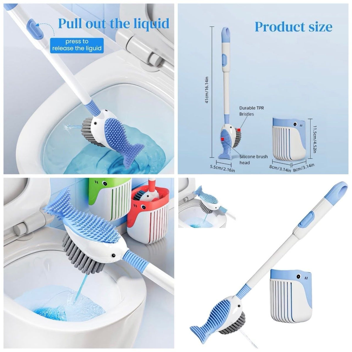 PureClean – 2-in-1 Deep Cleaning Toilet Brush